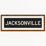 Framed Jacksonville Florida Bus Scroll - Tejas Country Club