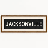 Framed Jacksonville Florida Bus Scroll - Tejas Country Club