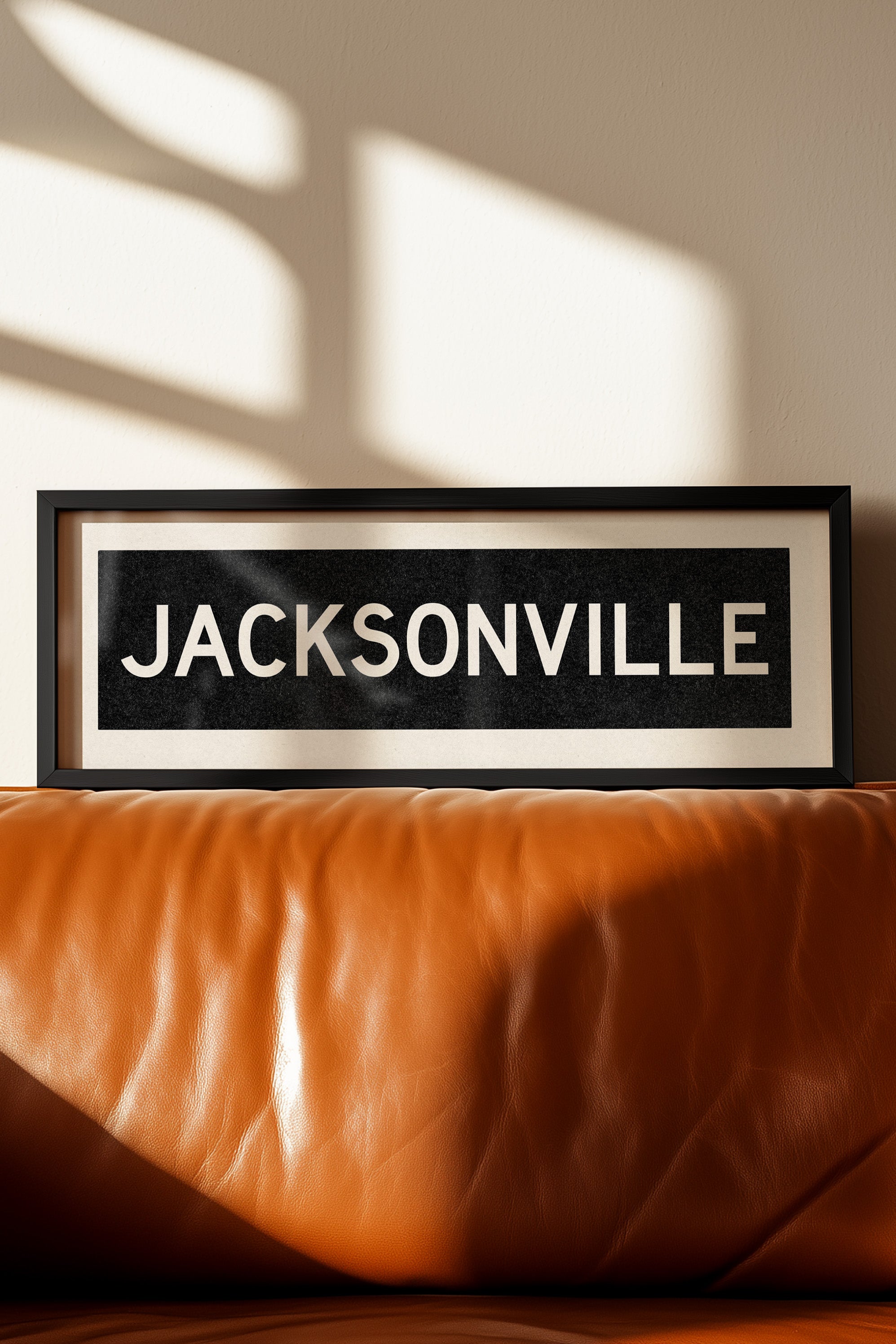 Framed Jacksonville Florida Bus Scroll - Tejas Country Club