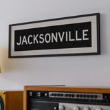 Framed Jacksonville Florida Bus Scroll - Tejas Country Club