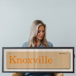Saturdays in Knoxville, Tennessee Vintage Flash Card Framed Print - Tejas Country Club
