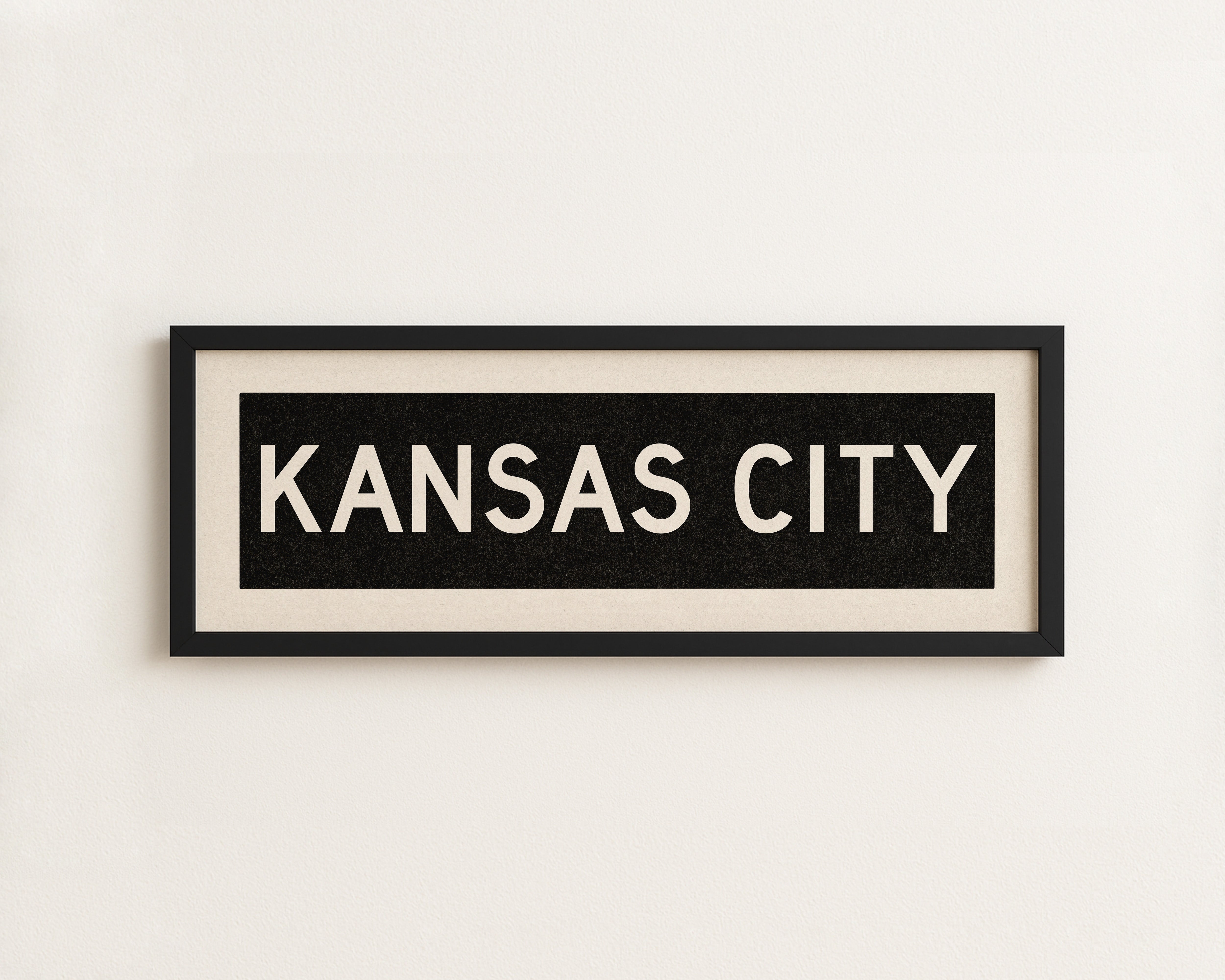 Framed Kansas City Bus Scroll - Tejas Country Club