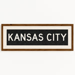 Framed Kansas City Bus Scroll - Tejas Country Club