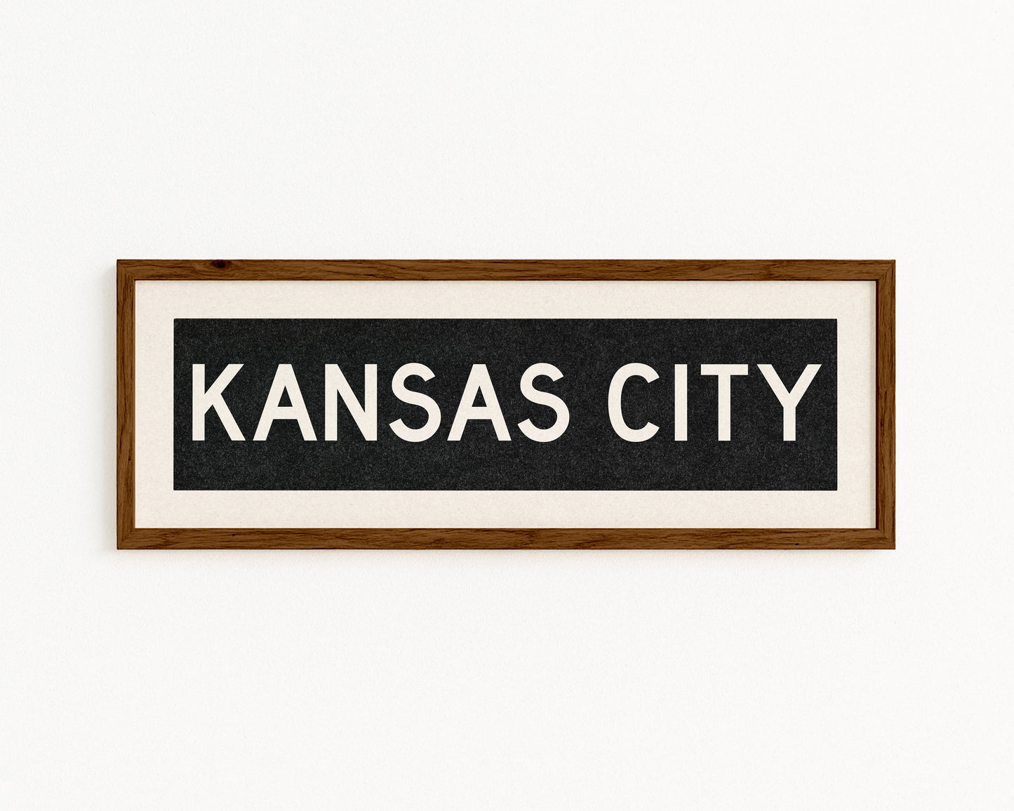 Framed Kansas City Bus Scroll