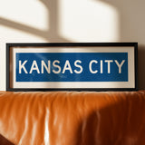 Framed Kansas City Blue Bus Scroll - Tejas Country Club