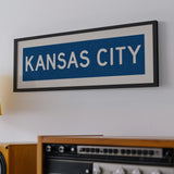 Framed Kansas City Blue Bus Scroll - Tejas Country Club