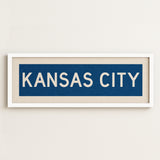 Framed Kansas City Blue Bus Scroll - Tejas Country Club