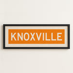 Framed Knoxville Orange Bus Scroll - Tejas Country Club