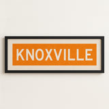 Framed Knoxville Orange Bus Scroll - Tejas Country Club