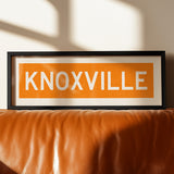 Framed Knoxville Orange Bus Scroll - Tejas Country Club