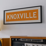 Framed Knoxville Orange Bus Scroll - Tejas Country Club