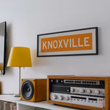 Framed Knoxville Orange Bus Scroll - Tejas Country Club