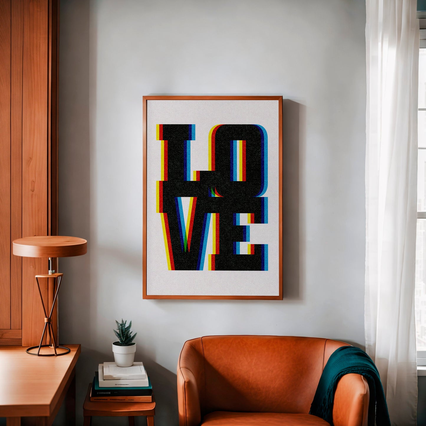 LOVE Typography Art Poster Print