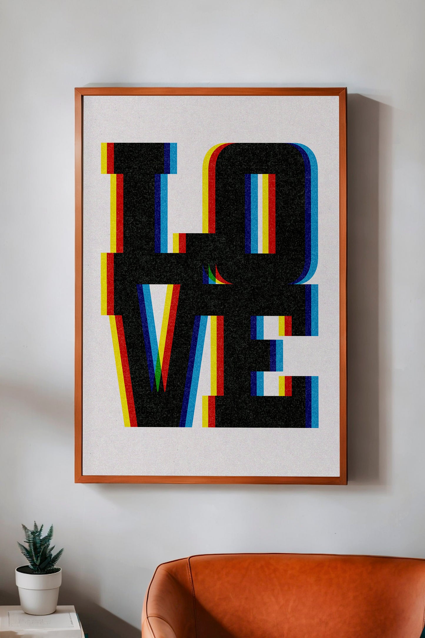 LOVE Typography Art Poster Print