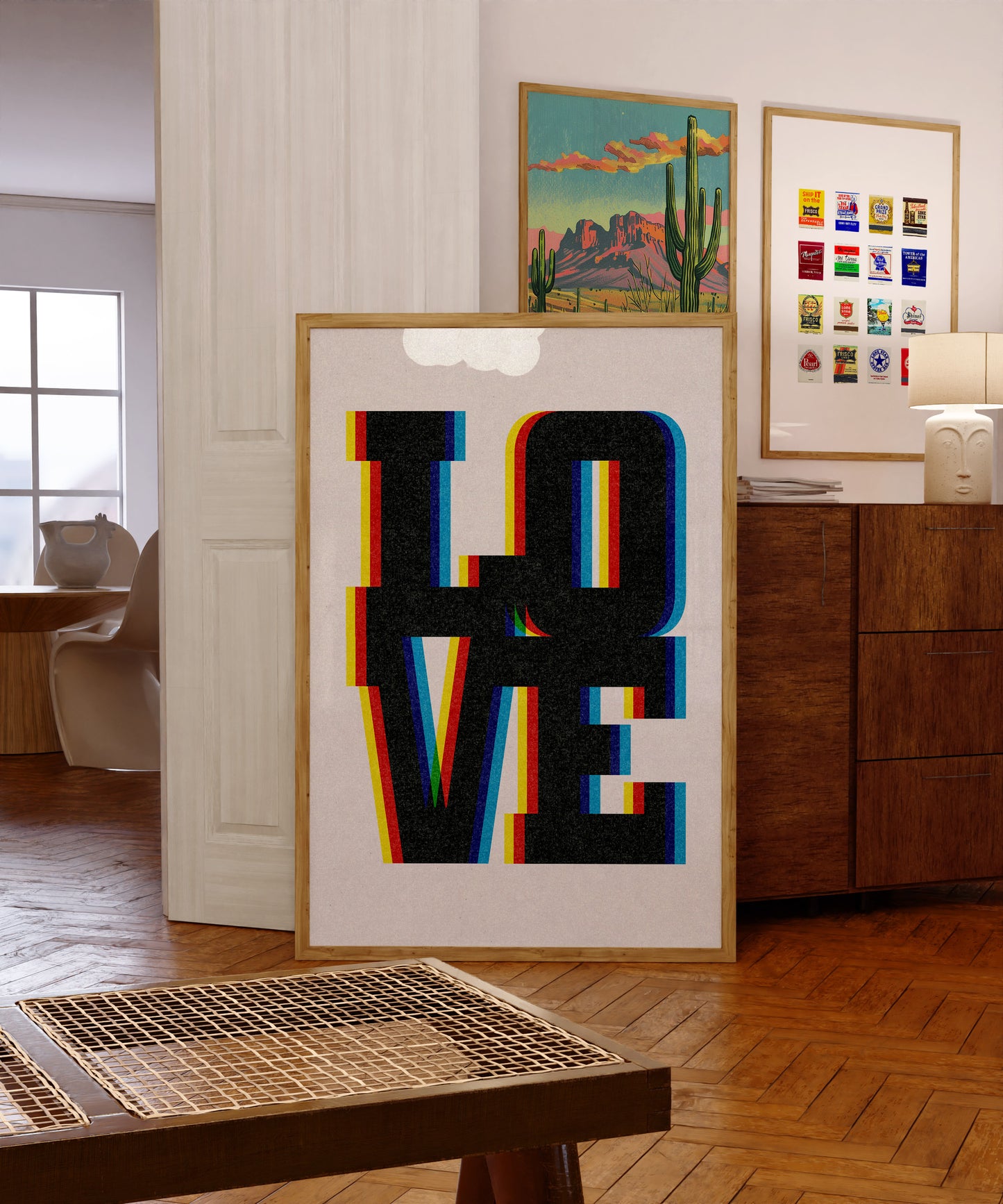 LOVE Typography Art Poster Print