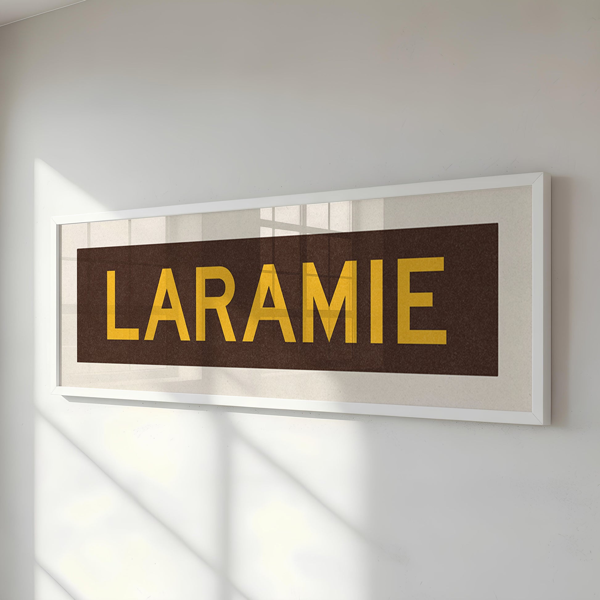 Framed Laramie Brown and Gold Bus Scroll - Tejas Country Club