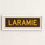 Framed Laramie Brown and Gold Bus Scroll - Tejas Country Club