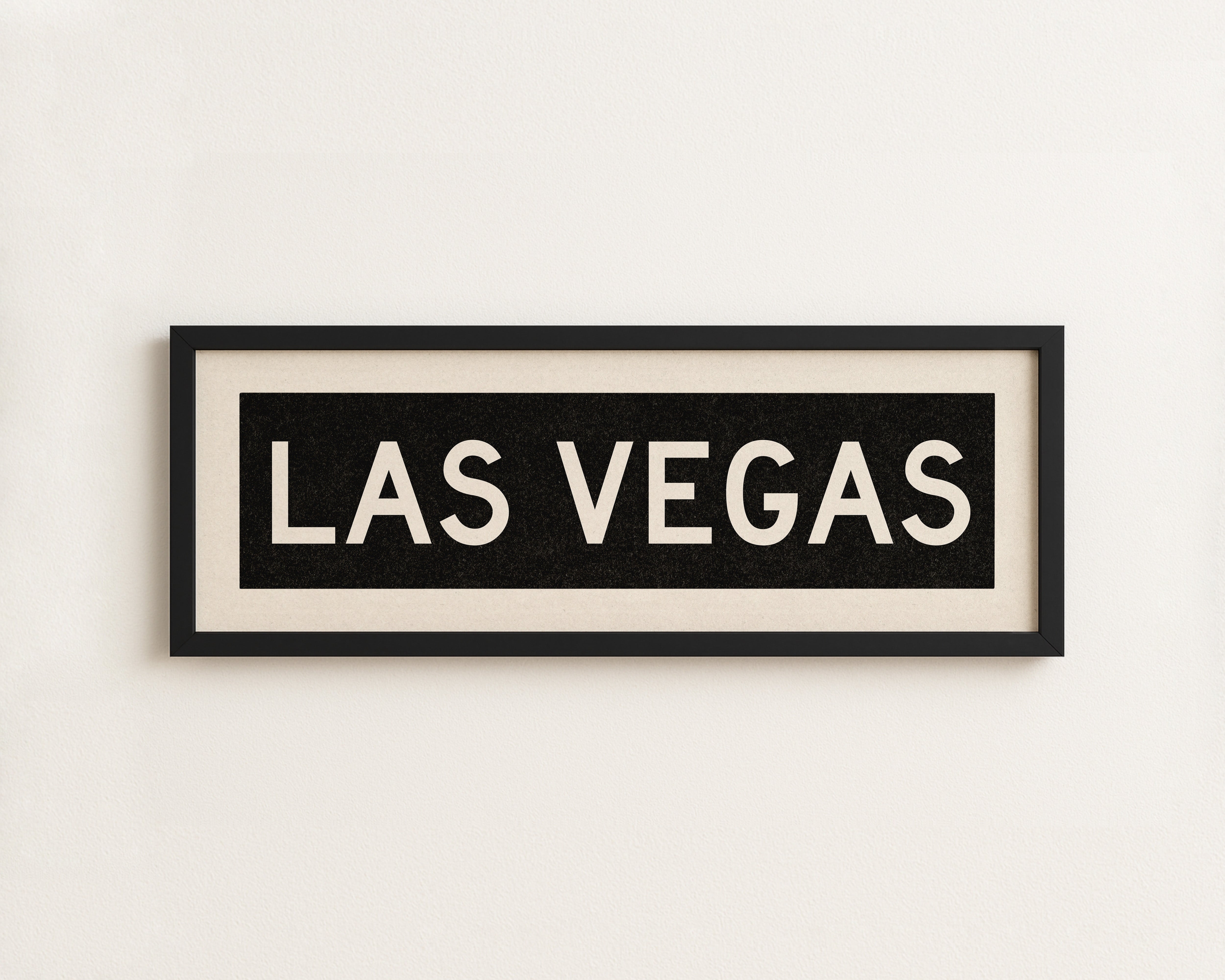 Framed Las Vegas Nevada Bus Scroll - Tejas Country Club
