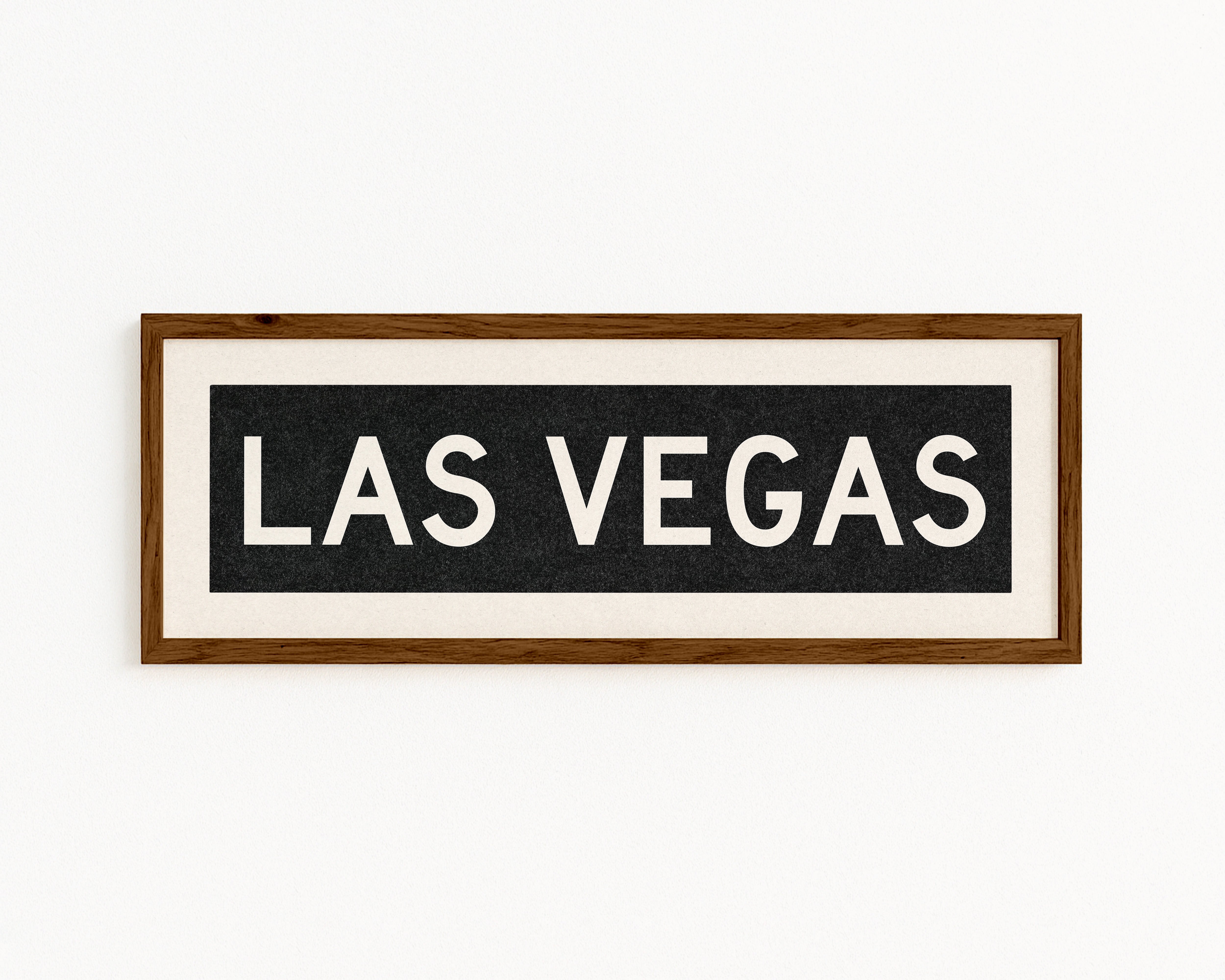 Framed Las Vegas Nevada Bus Scroll - Tejas Country Club