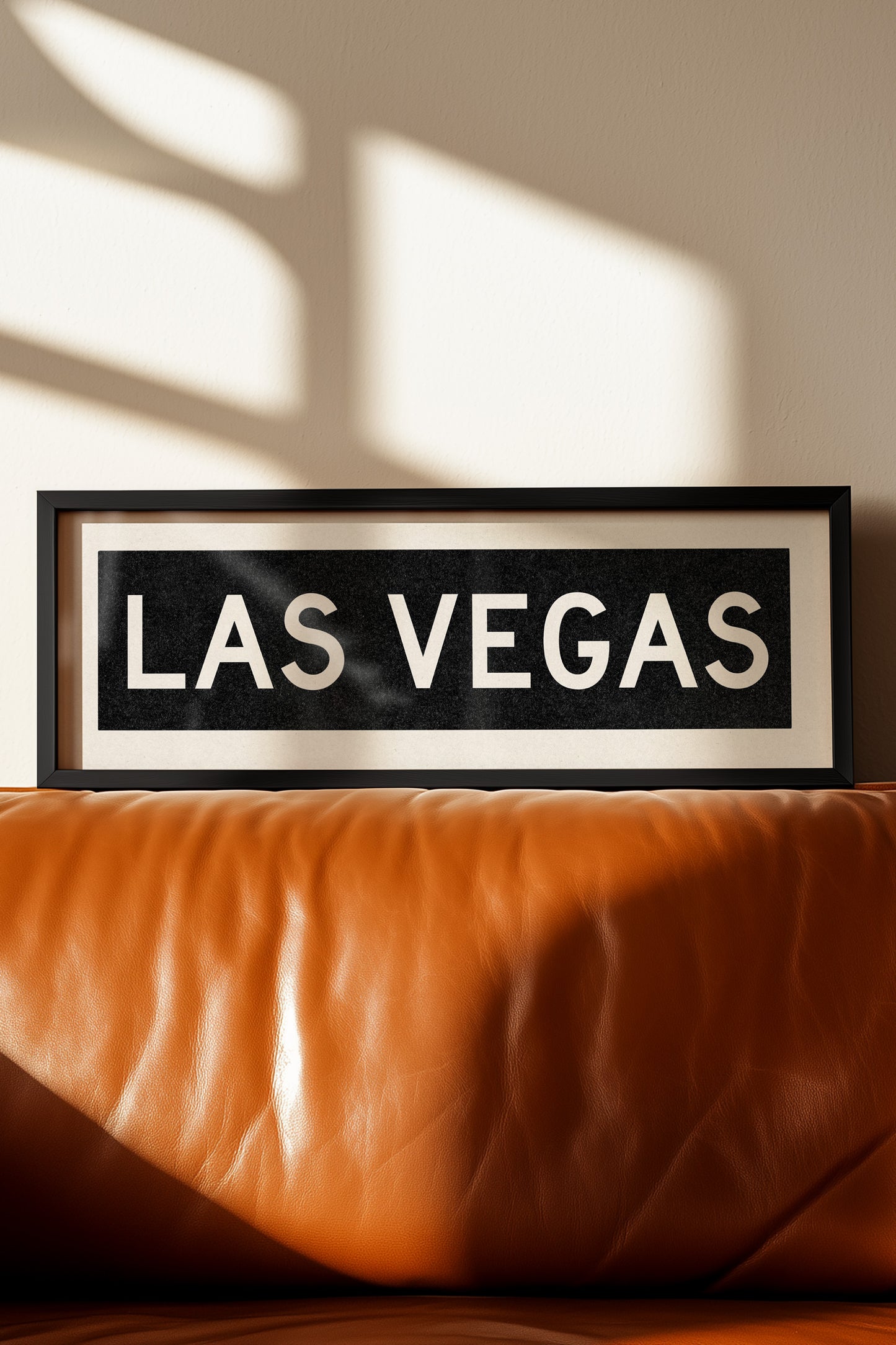 Framed Las Vegas Nevada Bus Scroll - Tejas Country Club