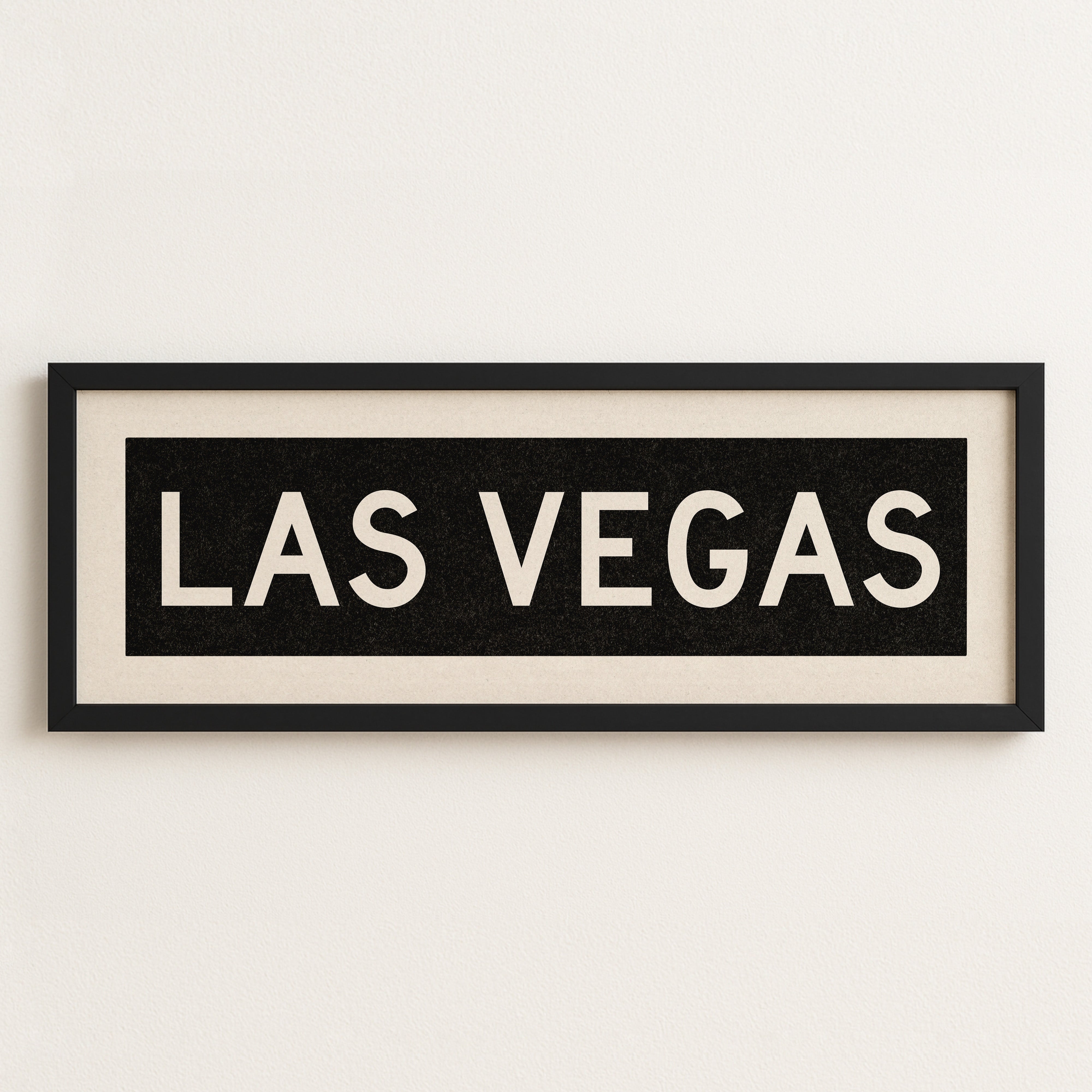 Framed Las Vegas Nevada Bus Scroll - Tejas Country Club