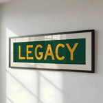 Framed Legacy Christian Bus Scroll Sign - Tejas Country Club