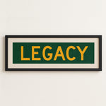 Framed Legacy Christian Bus Scroll Sign - Tejas Country Club