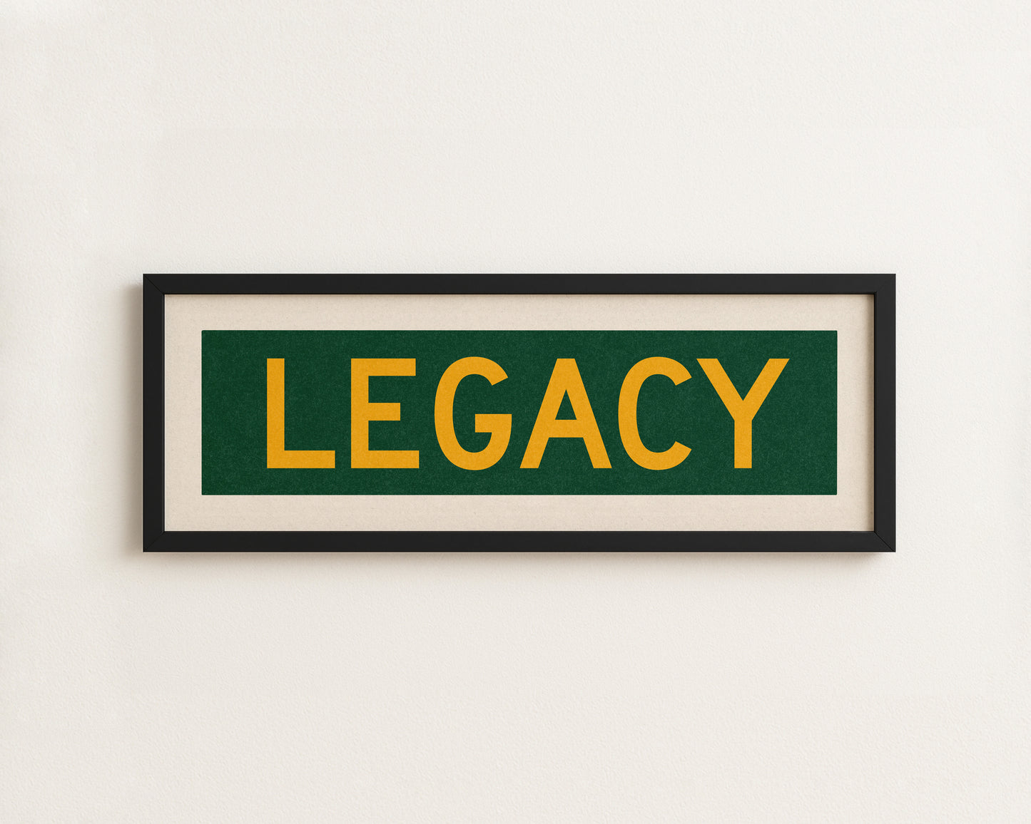 Framed Legacy Christian Bus Scroll Sign - Tejas Country Club