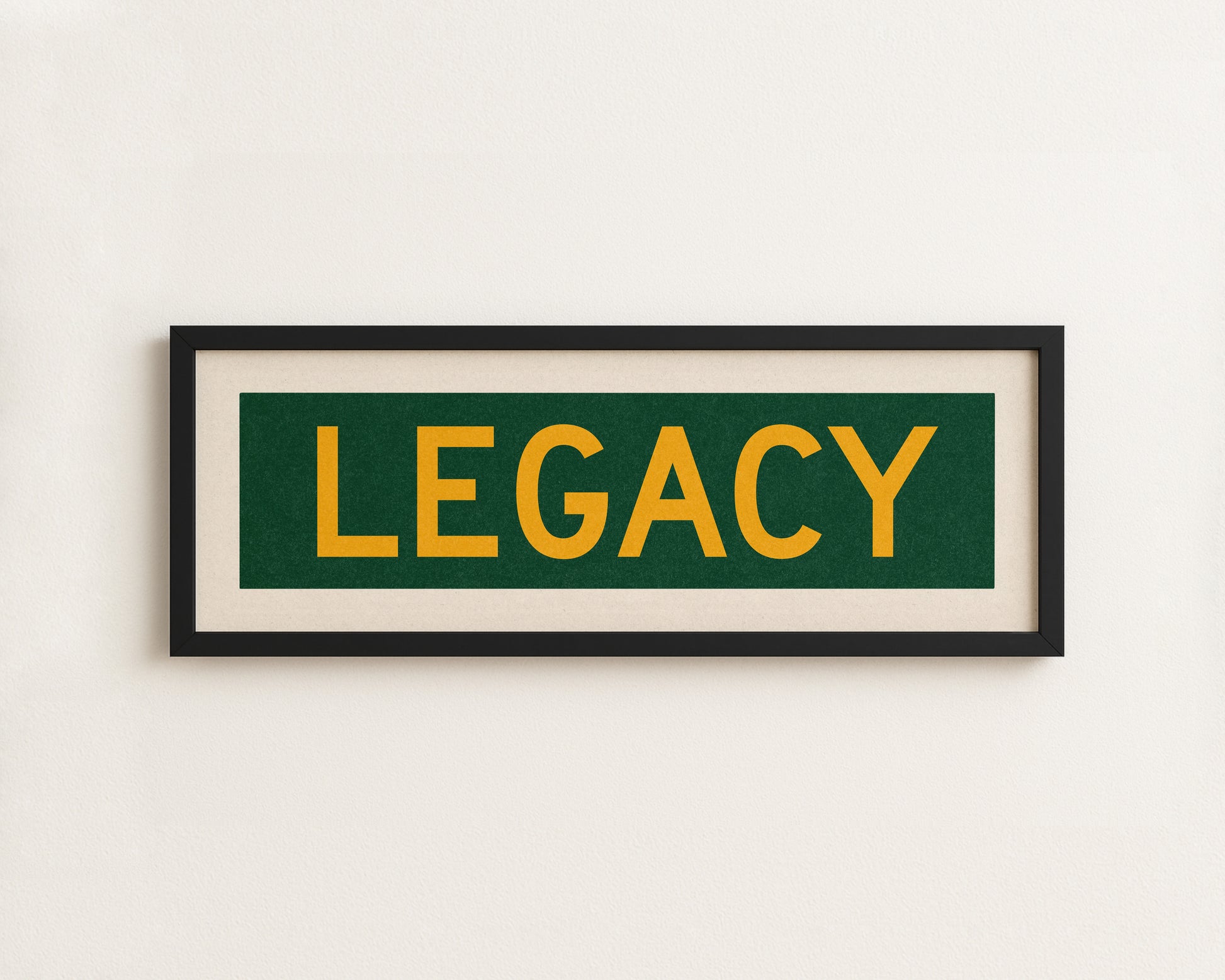 Framed Legacy Christian Bus Scroll Sign - Tejas Country Club