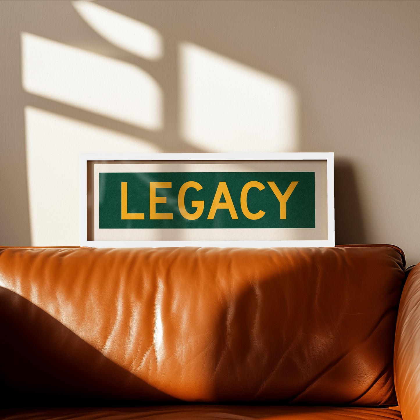 Framed Legacy Christian Bus Scroll Sign - Tejas Country Club