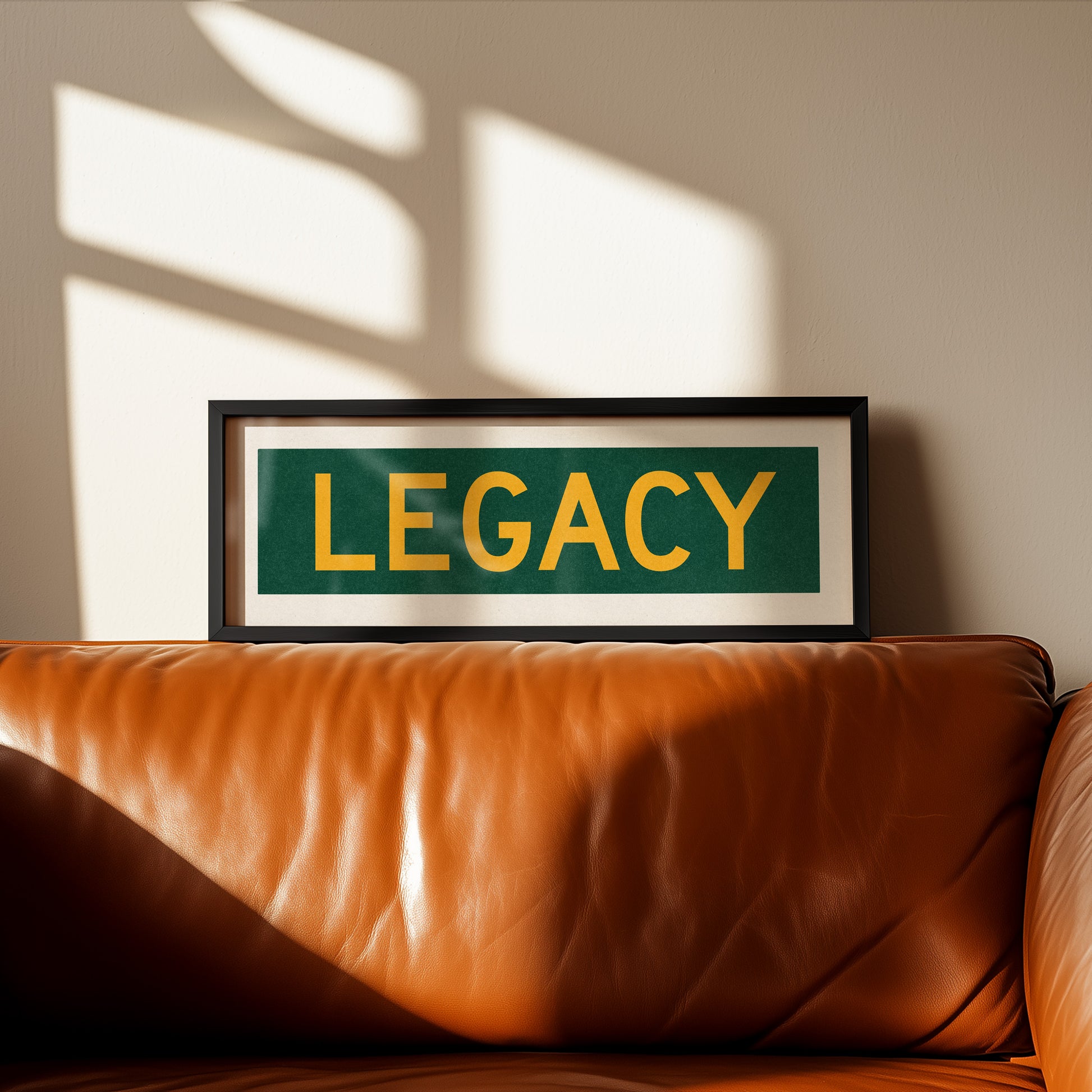 Framed Legacy Christian Bus Scroll Sign - Tejas Country Club