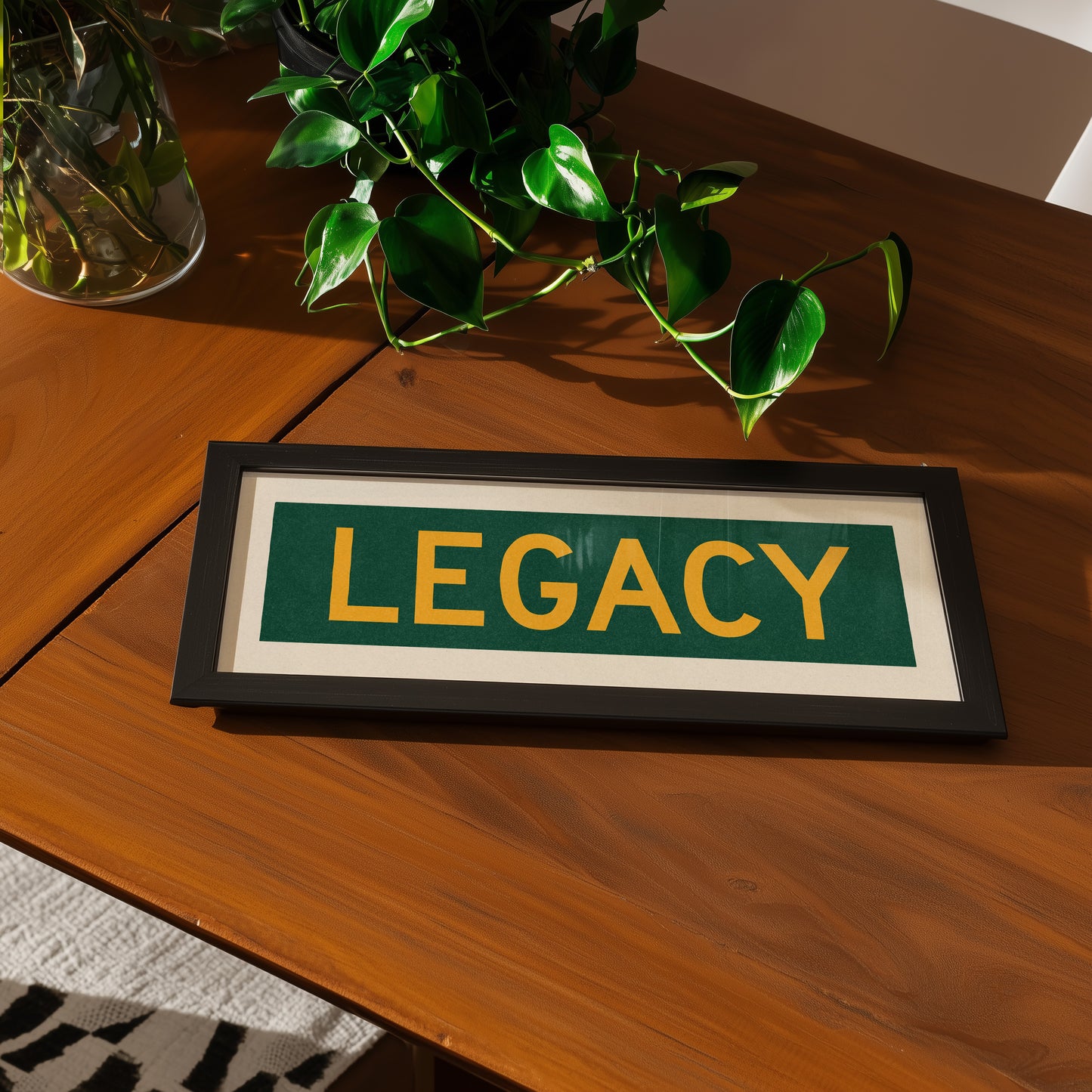 Framed Legacy Christian Bus Scroll Sign - Tejas Country Club