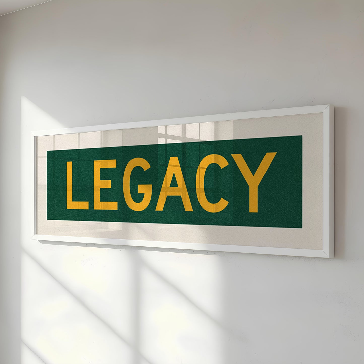 Framed Legacy Christian Bus Scroll Sign - Tejas Country Club