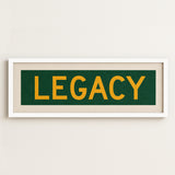 Framed Legacy Christian Bus Scroll Sign - Tejas Country Club