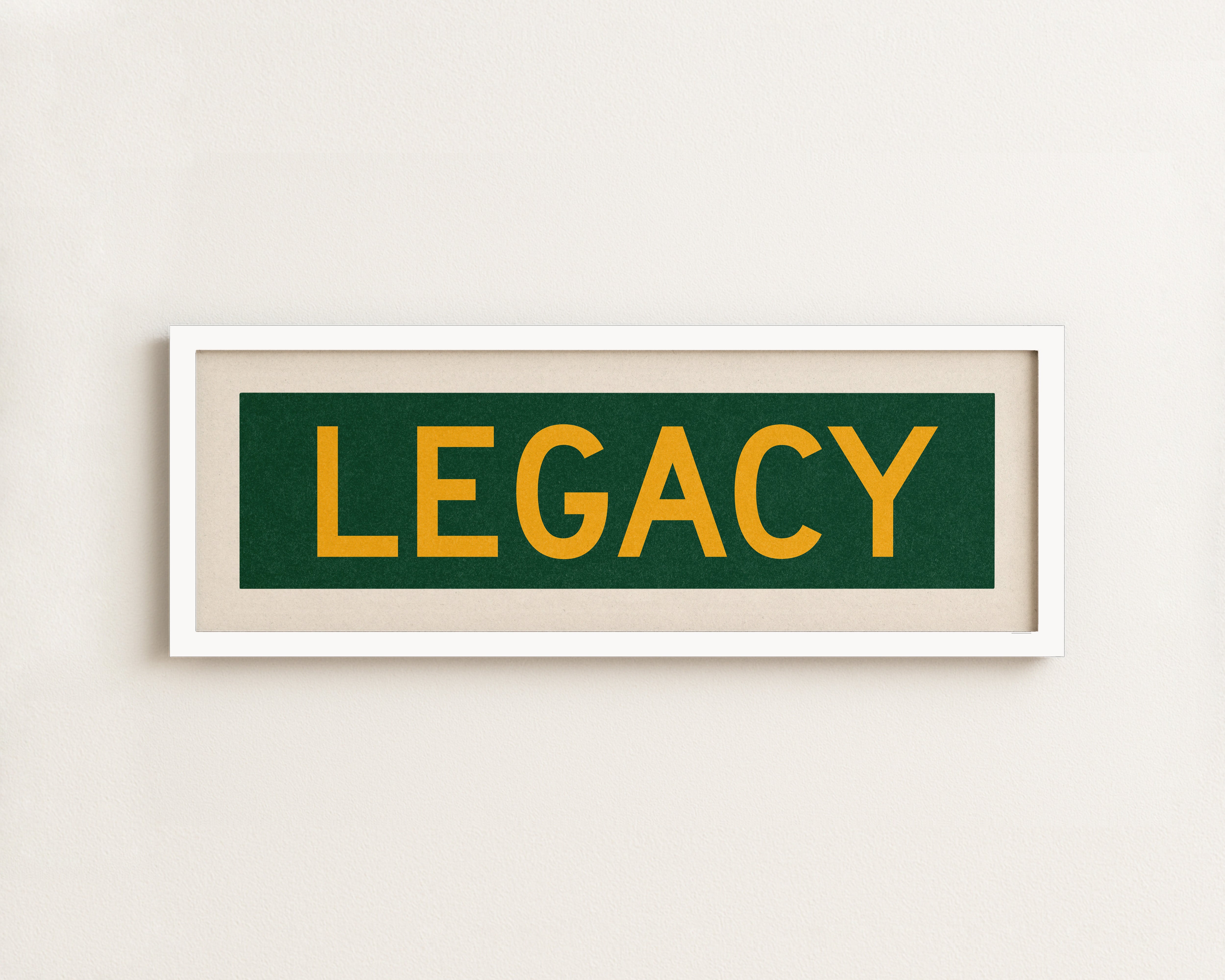 Framed Legacy Christian Bus Scroll Sign - Tejas Country Club