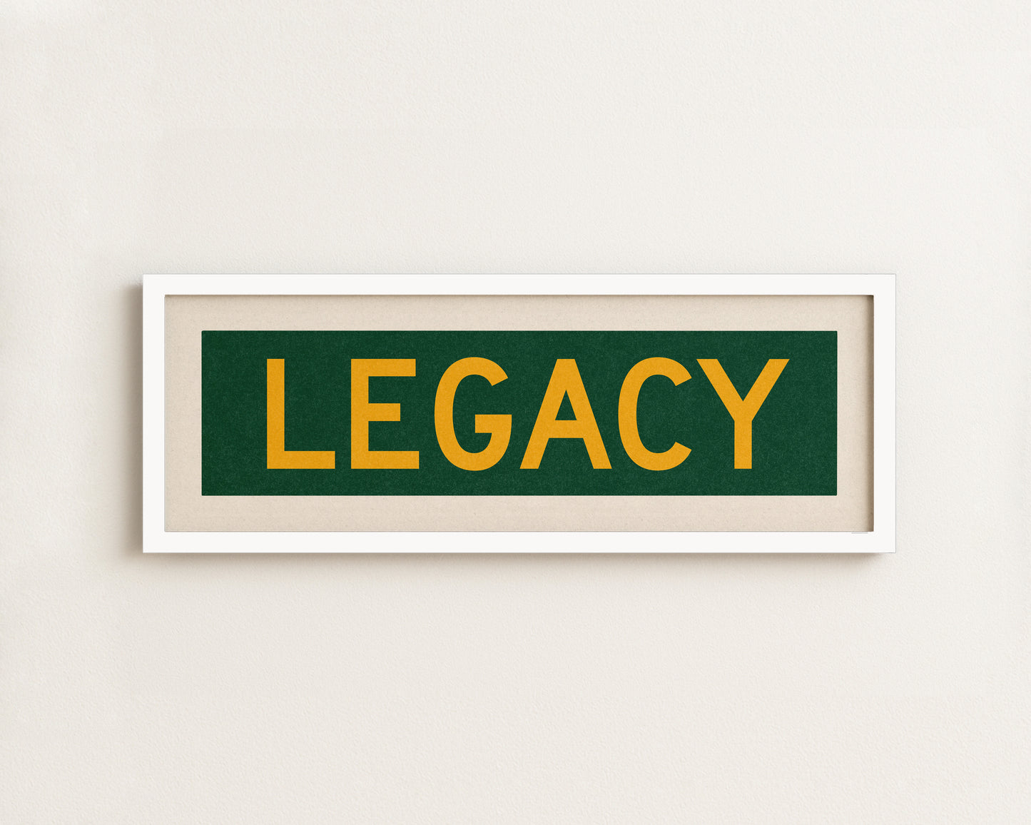 Framed Legacy Christian Bus Scroll Sign - Tejas Country Club