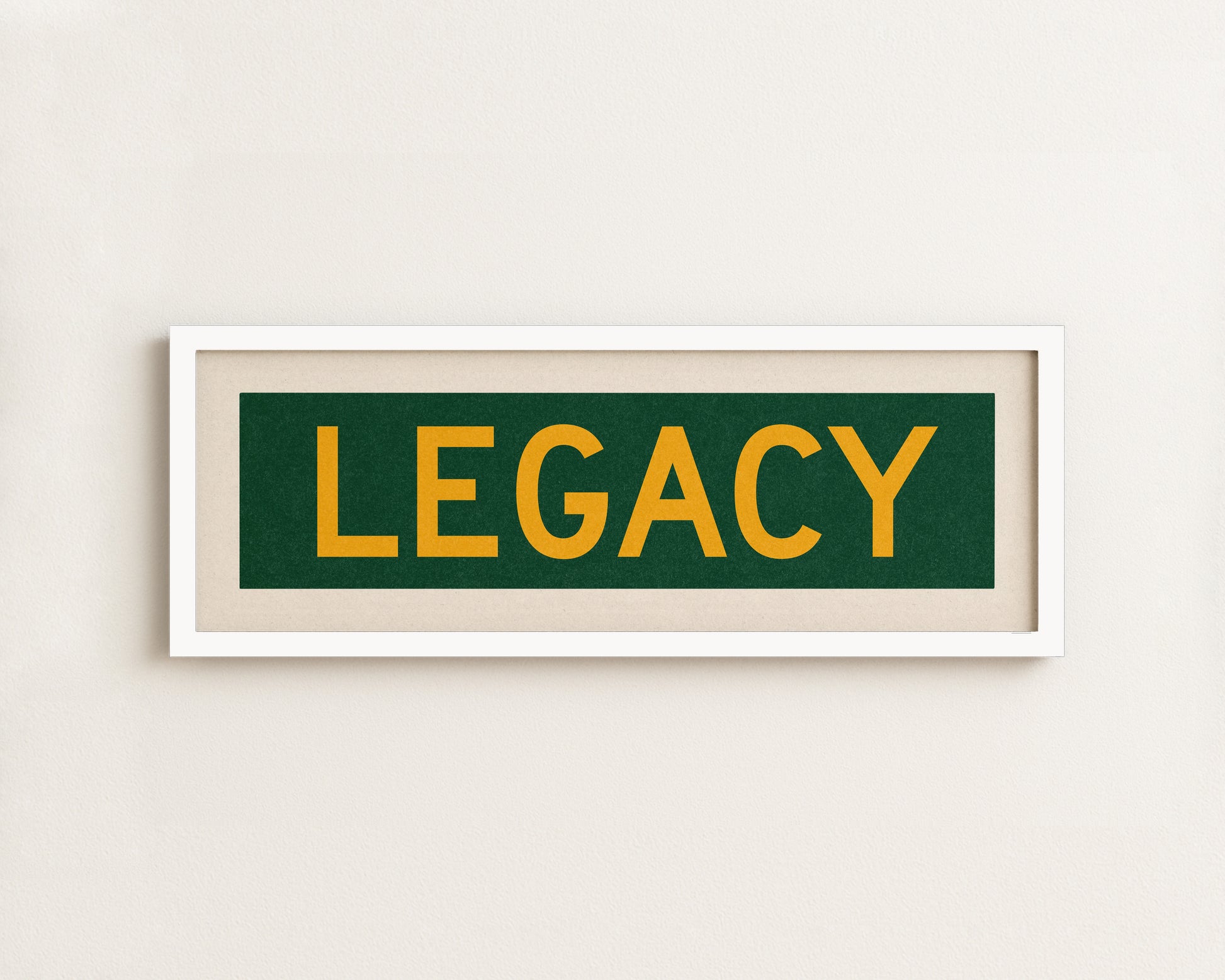 Framed Legacy Christian Bus Scroll Sign - Tejas Country Club