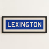 Framed Lexington Blue Bus Scroll - Tejas Country Club