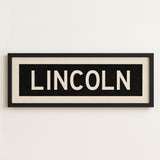 Framed Lincoln Nebraska Bus Scroll