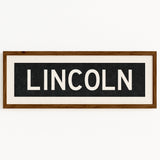 Framed Lincoln Nebraska Bus Scroll