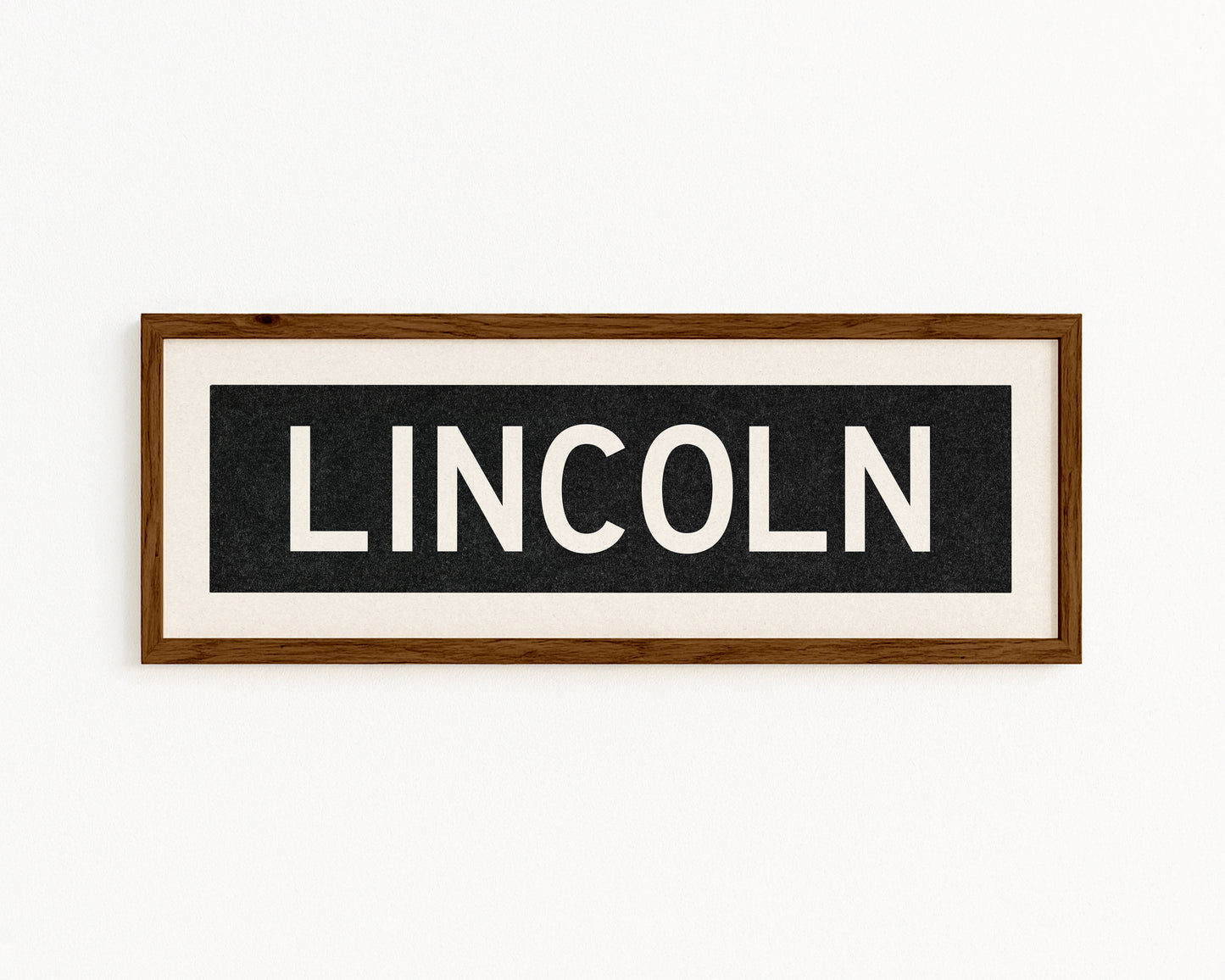 Framed Lincoln Nebraska Bus Scroll