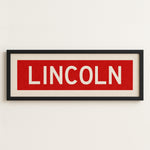 Framed Lincoln Bus Scroll - Tejas Country Club