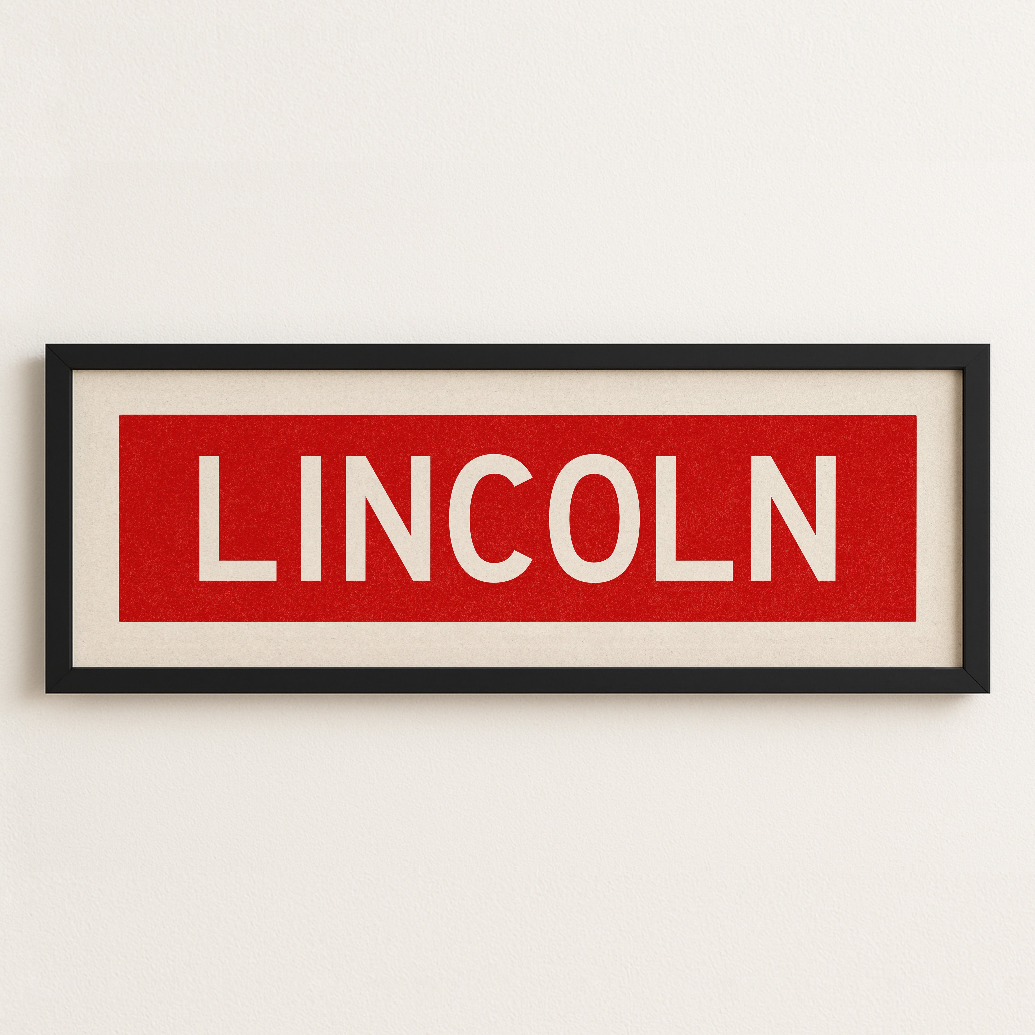 Framed Lincoln Bus Scroll - Tejas Country Club