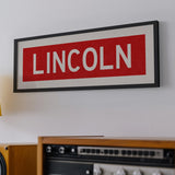 Framed Lincoln Bus Scroll - Tejas Country Club