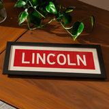 Framed Lincoln Bus Scroll - Tejas Country Club
