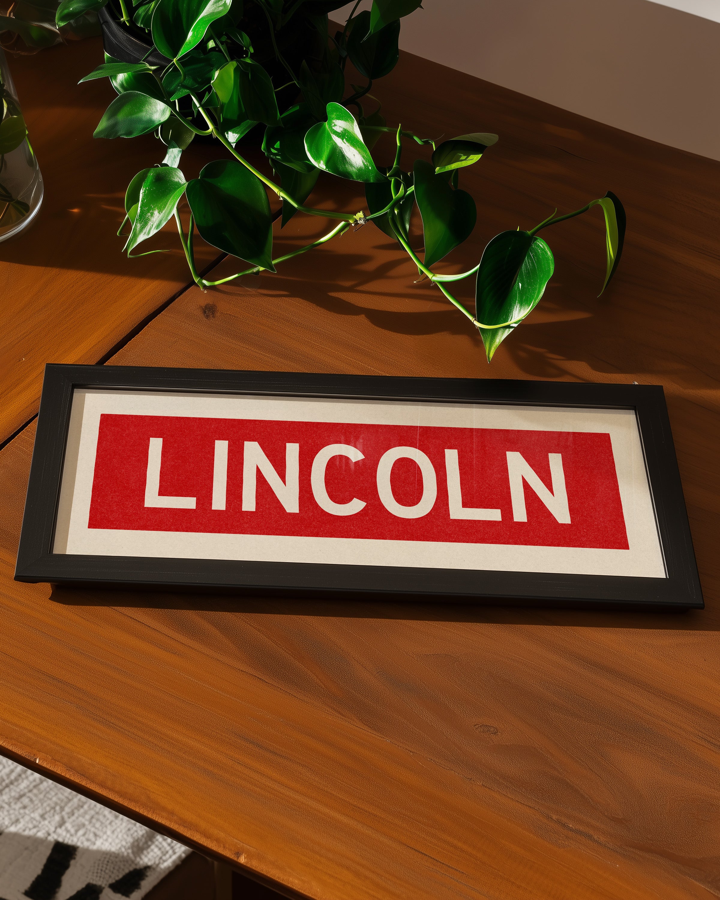 Framed Lincoln Bus Scroll - Tejas Country Club