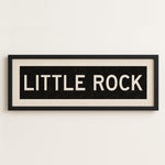 Framed Little Rock Arkansas Bus Scroll - Tejas Country Club