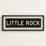 Framed Little Rock Arkansas Bus Scroll - Tejas Country Club