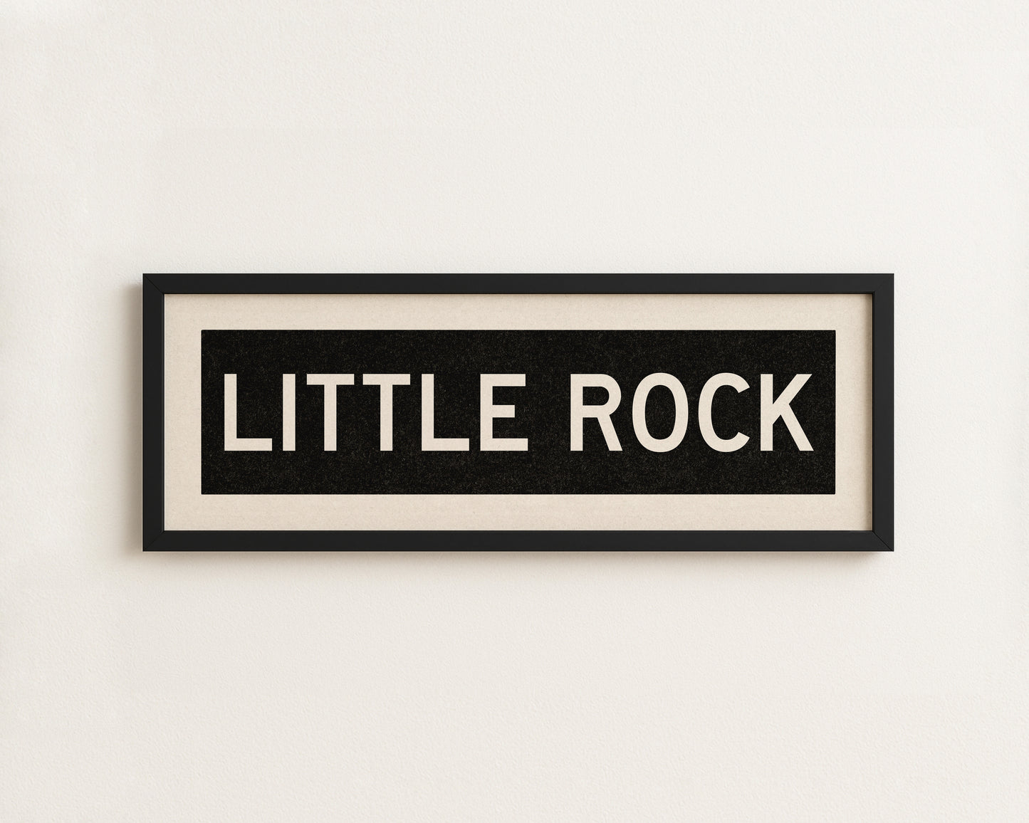 Framed Little Rock Arkansas Bus Scroll