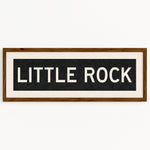 Framed Little Rock Arkansas Bus Scroll - Tejas Country Club